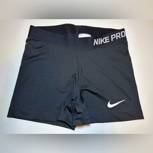 Nike Pro black spandex shorts women medium
